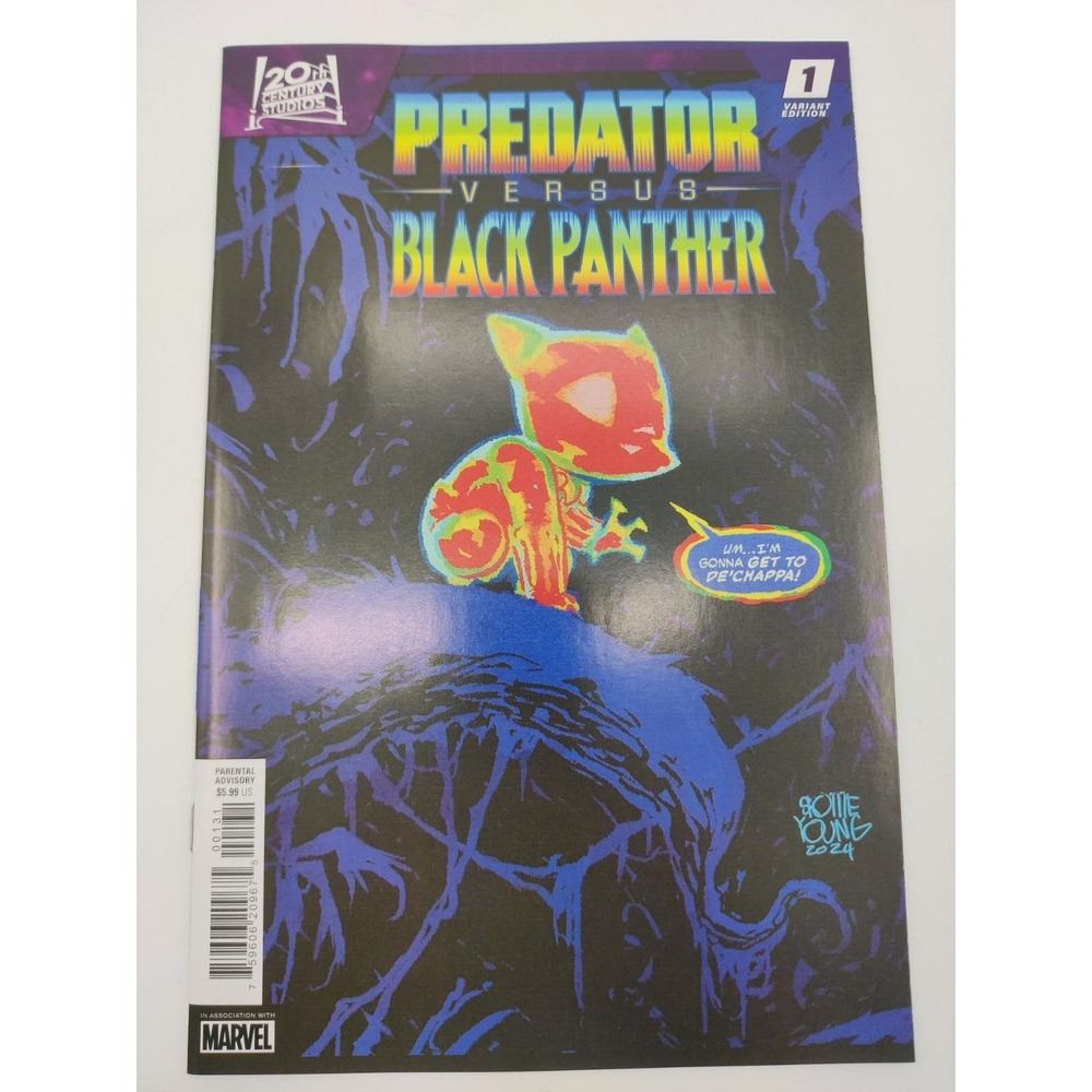 PREDATOR VERSUS BLACK PANTHER #1 (SKOTTIE YOUNG VARIANT) COMIC BOOK ~ Marvel